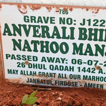 MANJI Anverali Bhimji Nathoo -2021