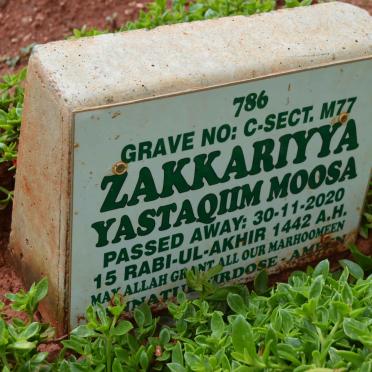 MOOSA Zakkariyya Yastaqiim -2020