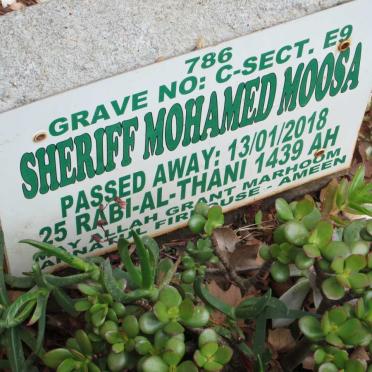 MOOSA Sheriff Mohamed -2018