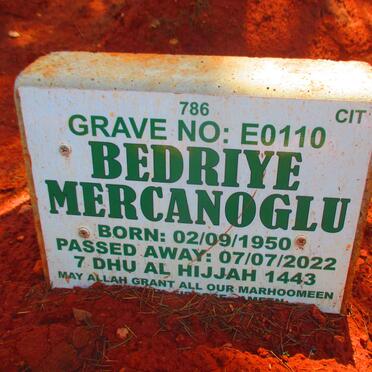 MERCANOGLU Bedriye 1950-2022