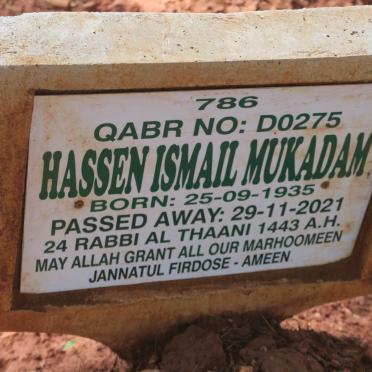 MUKADAM Hassen Ismail 1935-2021