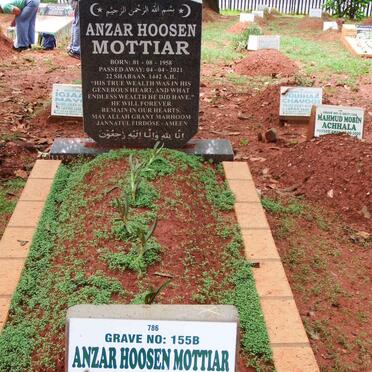 MOTTIAR Anzar Hoosen 1958-2021