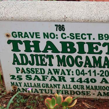 MOGAMAT Thabiet Adjiet -2018