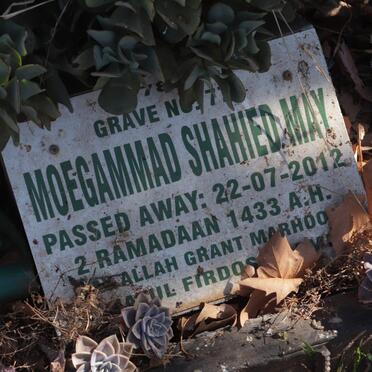MAY Shahied Moegammad -2012