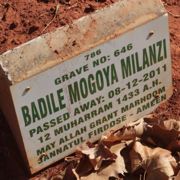 MILANZI Badile Mogoya -2011