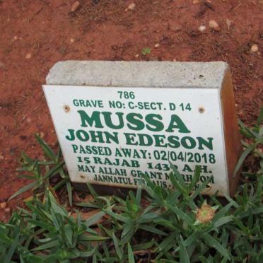 MUSSA John Edeson -2018