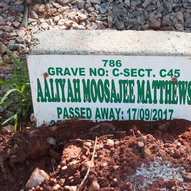 MATTHEWS Aaliyah Moosajee -2017