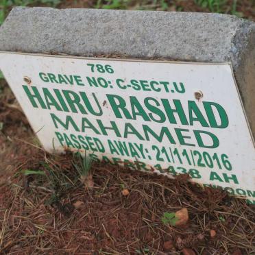 MAHAMED Hairu Rashad -2016