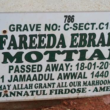 MOTTIAR Fareeda Ebrahim -2019