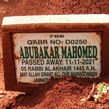 MAHOMED Abubakar -2021