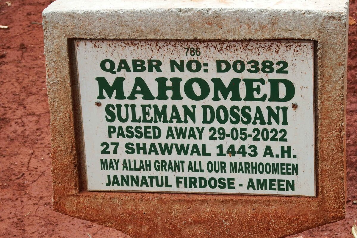 MAHOMED Suleman Dossani -2022