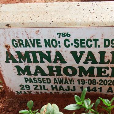 MAHOMED Amina Vally -2020