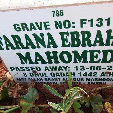 MAHOMED Farana Ebrahim -2021