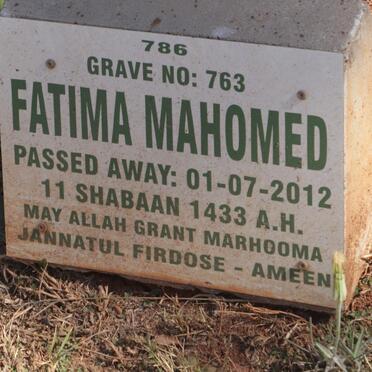MAHOMED Fatima -2012