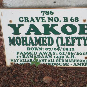 MOHAMED Yakob 1942-2018