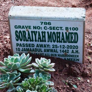 MOHAMED Soraiyah -2020