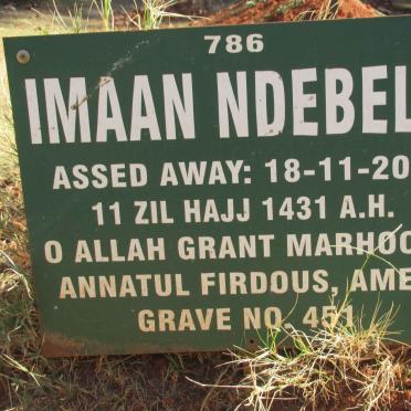 NDEBELE Imaan -2010