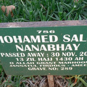 NANABHAY Mohamed Salim -2009