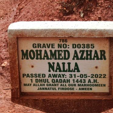 NALLA Mohamed Azhar -2022