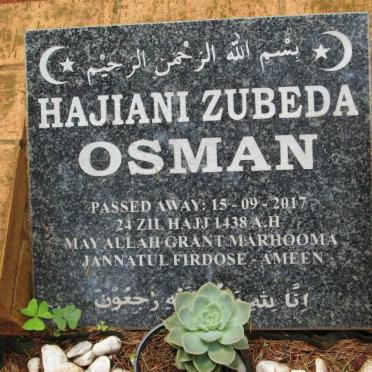 OSMAN Hajiani Zubeda -2017