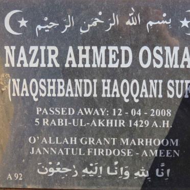 OSMAN Nazir Ahmed -2008