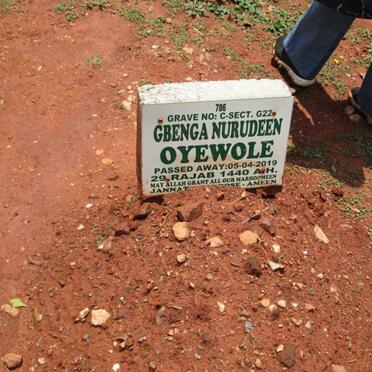 OYEWOLE Gbenga Nurudeen -2019
