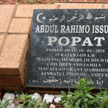 POPAT Abdul Rahimo Issufo -2018