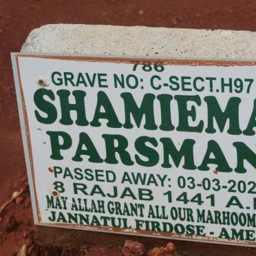 PARSMAN Shamiema -2020