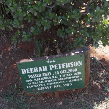 PETERSON Deebah -2009