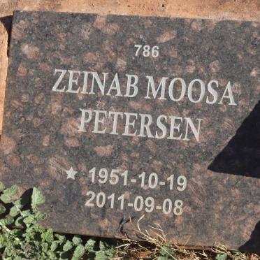 PETERSEN Zeinab Moosa 1951-2011