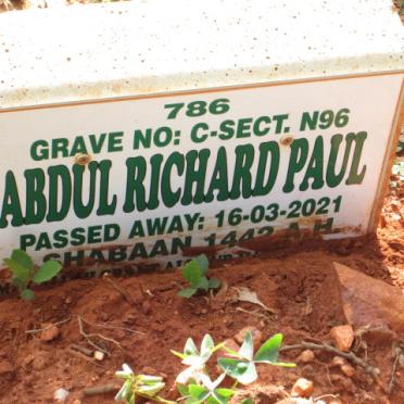 PAUL Abdul Richard -2021