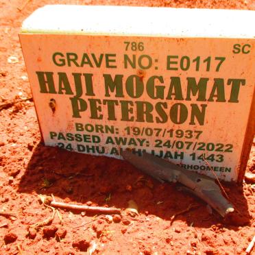 PETERSON Haji Mogamat 1937-2022