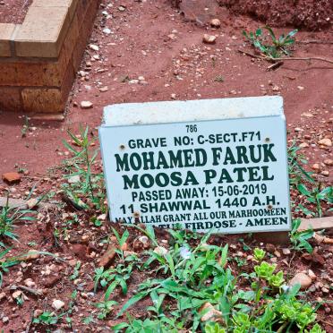 PATEL Mohamed Faruk Moosa -2019