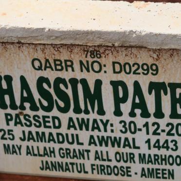 PATEL Hassim -2021