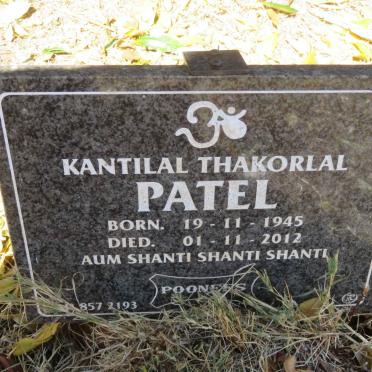 PATEL Kantilal Thakorlal 1945-2012
