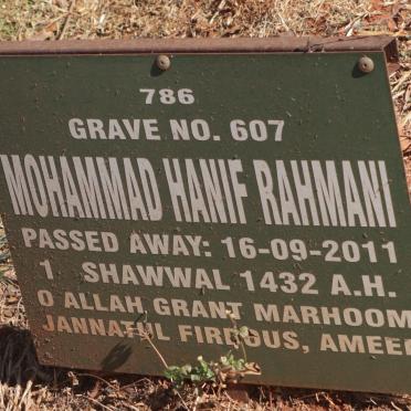 RAHMANI Mohammad Hanif -2011