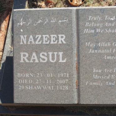 RASUL Nazeer 1971-2007