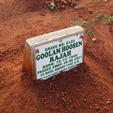 RAJAH Goolam Hoosen 1946-2021