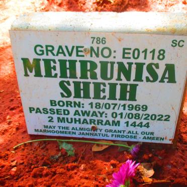 SHEIH Mehrunisa 1969-2022