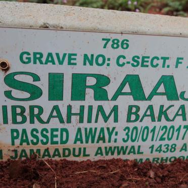 SIRAAJ Ibrahim Bakal -2017