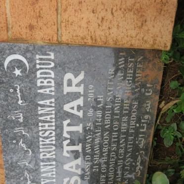 SATAR Hajiyani Rukshana Abdul -2019