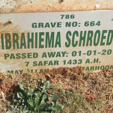 SCHROEDER Ibrahiema -2012