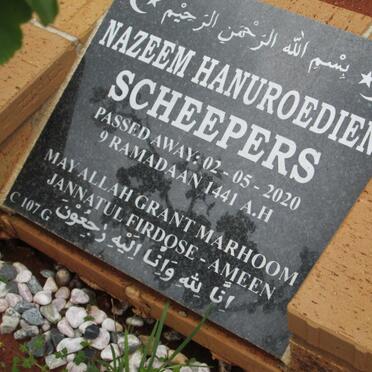 SCHEEPERS Nazeem Hanuroedien -2020