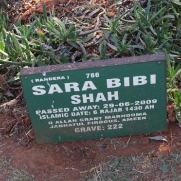 SHAH Sara Bibi -2009