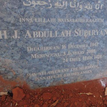 SUPARYANTO H.J. Abdullah 1947-2008