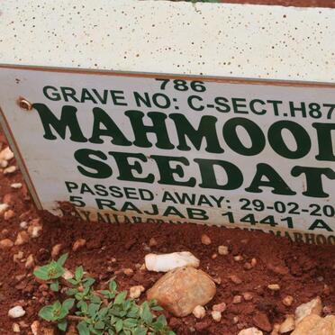 SEEDAT Mahmood -2020