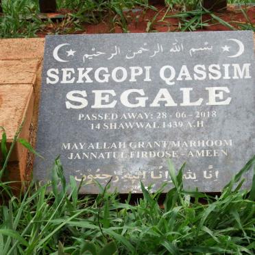 SEGALE Sekgopi Qassim -2018