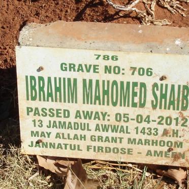 SHAIB Ibrahim Mahomed -2012