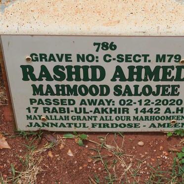 SALOJEE Rashid Ahmed Mahmood -2020