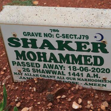 SHAKER Mohammed -2020